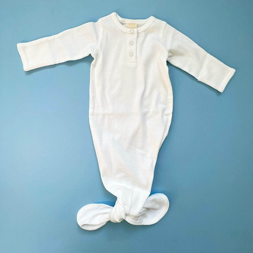 Knotted Baby Gown-Organic Cotton -  - Estella