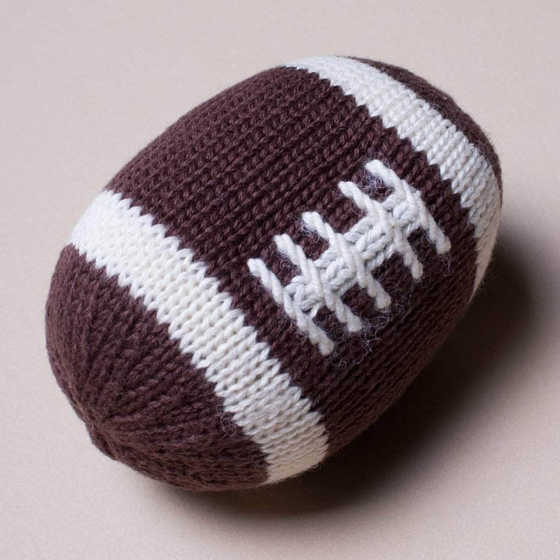 Organic Baby Ball Toy Set | Newborn Rattles - Football, Baseball & Basketball -  - Estella