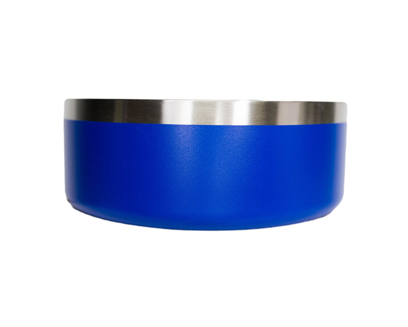 Personalized Stainless Steel Pet Feeding Bowl - 32 oz. / Blue - Completeful