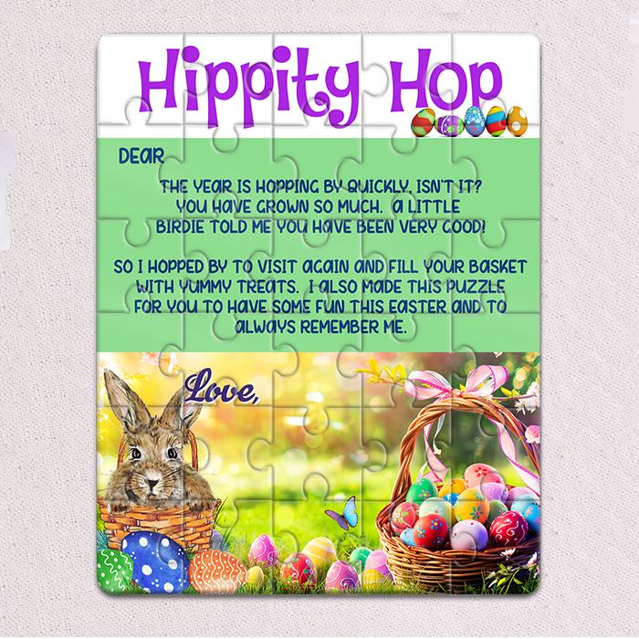 Personalized Letter from the Easter Bunny Jigsaw Puzzles - - Lazerworx