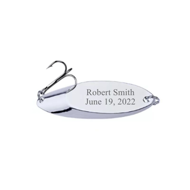 Personalized Silver Stainless Steel Fishing Hook -  - Completeful