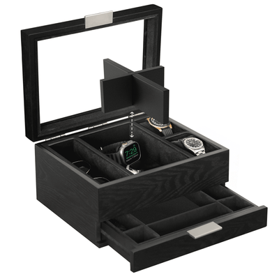 Mill Modular Watch Box - 8 Slot - - Case Elegance