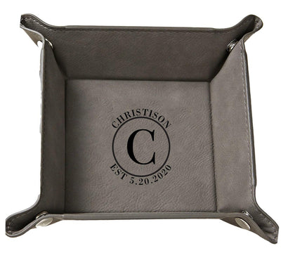 Personalized Gray Snap Up Tray -  - Completeful