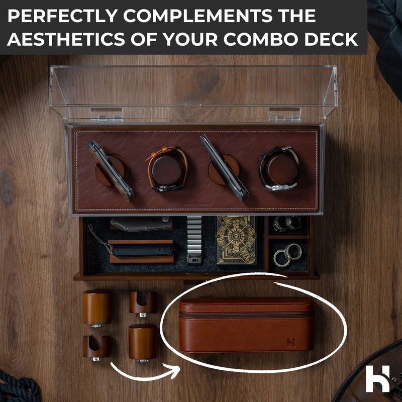Combo Deck - Leather Case for 4 Extra Pillars -  - Holme & Hadfield