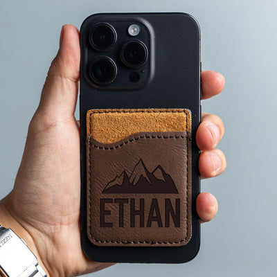 Personalized Leather Phone Wallets -  - Completeful