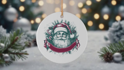 Personalized Elf Vintage Christmas Ornament