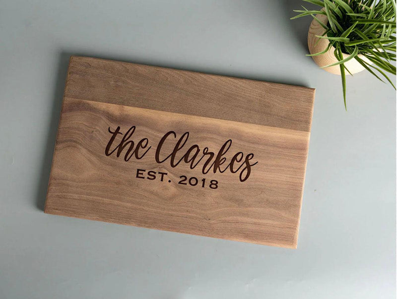 Personalized Walnut Cutting Board 11x17 - - Completeful