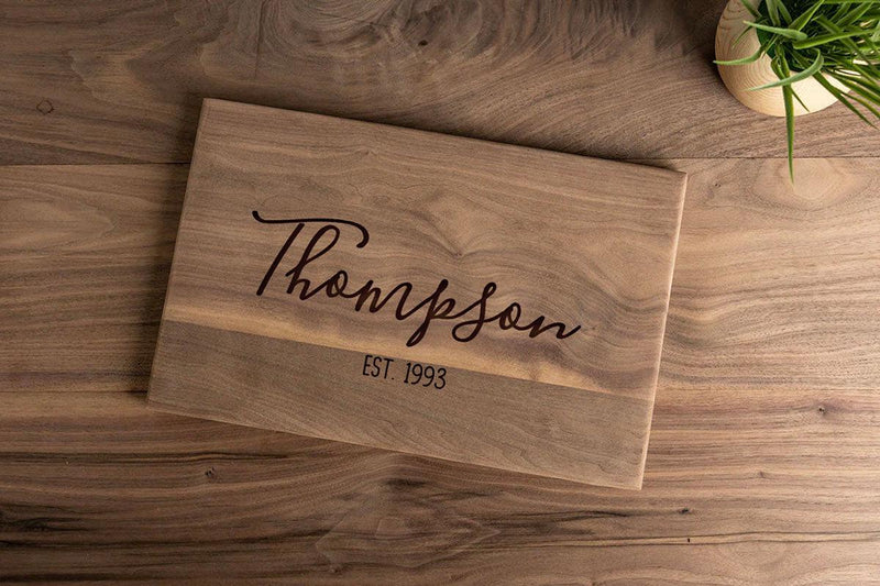 Personalized Walnut Cutting Board 11x17 - - Completeful