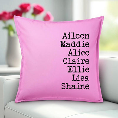 Family Names Throw Pillow Covers - 8 Colors - - Wingpress Designs