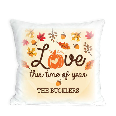 Personalized Love This Time of Year Throw Pillow Sham -  - Gifts For You Now