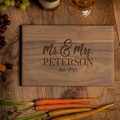 Personalized 8x12 Walnut Cutting Board -  - Completeful