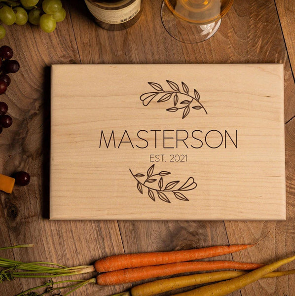 Personalized 8x12 Maple Cutting Board -  - Completeful