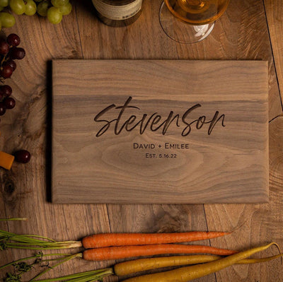 Custom 8x12 Walnut Cutting Board - Custom Logo - - Completeful