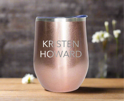 Personalized Wine Tumbler 12 oz -  - Completeful