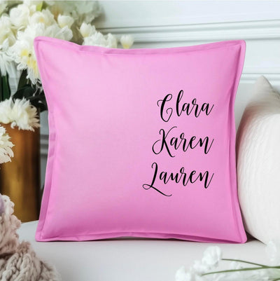 Family Names Throw Pillow Covers - 8 Colors - - Wingpress Designs