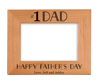 Personalized Wooden Picture Frames for Dad -  - Completeful