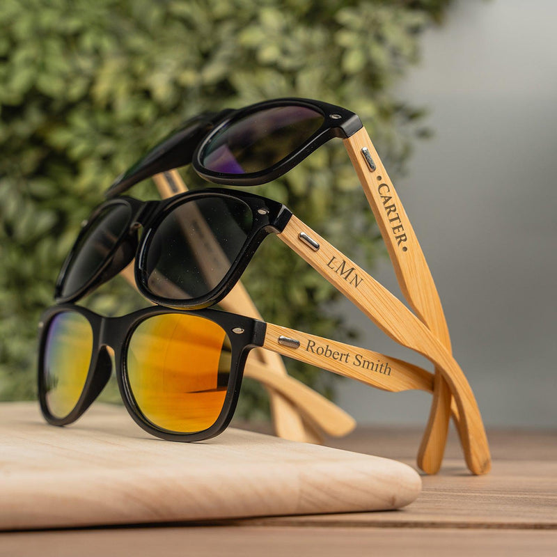 Personalized Wood Sunglasses -  - Completeful