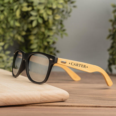 Personalized Wood Sunglasses -  - Completeful