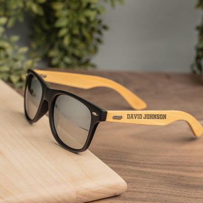 Personalized Wood Sunglasses -  - Completeful