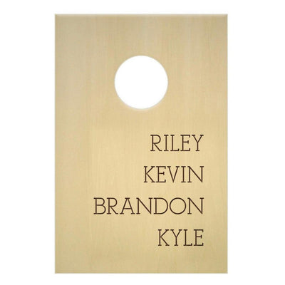 Personalized Mini Bean Bag Toss/Cornhole Game - Family Names - - Lazerworx