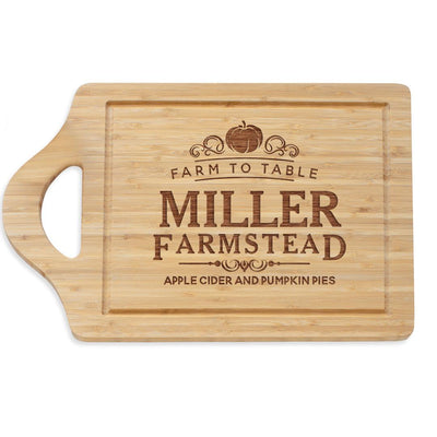 Personalized Farmsted Large Bamboo Cutting Board -  - Gifts For You Now