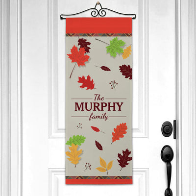 Personalized Fall Leaves Wall Hanging -  - Gifts For You Now