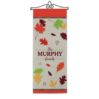 Personalized Fall Leaves Wall Hanging -  - Gifts For You Now