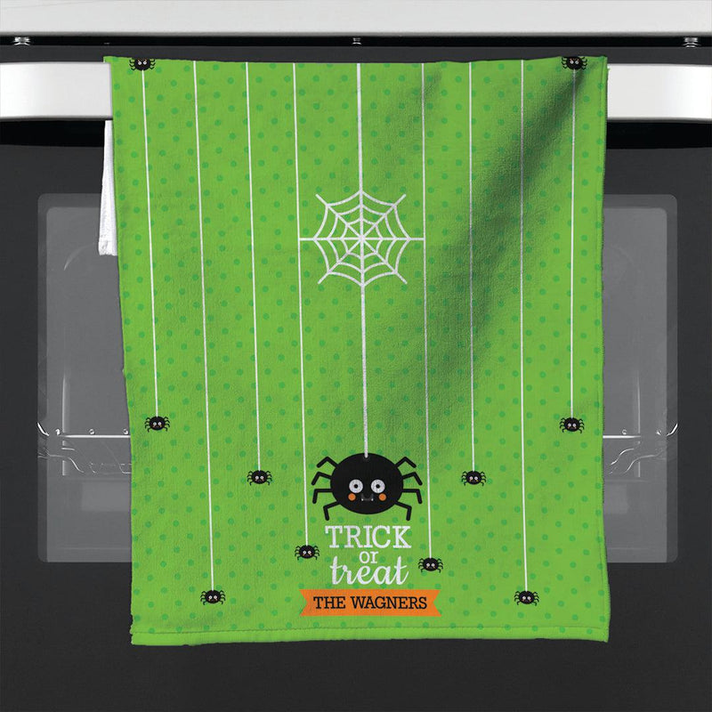 Halloween Trick or Treat Spider Dish Towel -  - Gifts For You Now