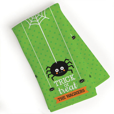 Halloween Trick or Treat Spider Dish Towel -  - Gifts For You Now