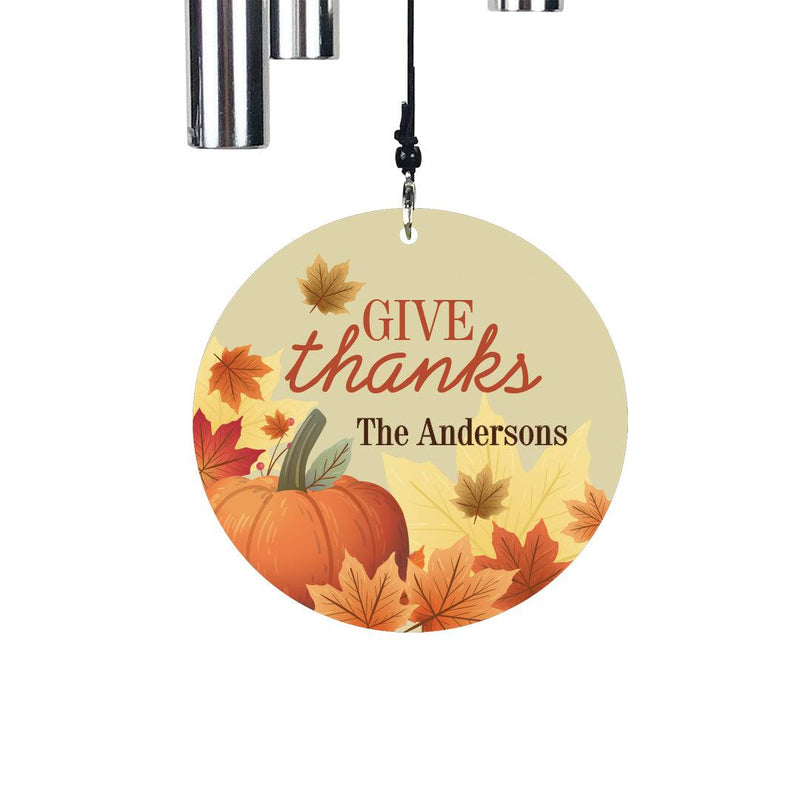 Personalized Give Thanks Wind Chime -  - Gifts For You Now