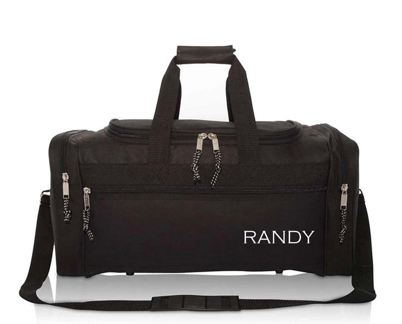 Personalized Black Duffel Bag -  - Completeful