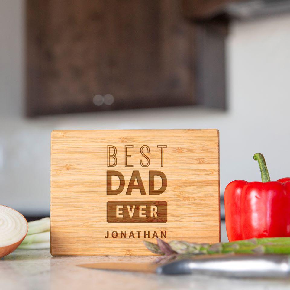 Personalized Bamboo Cutting Boards for Dad - 11x17 - - Completeful