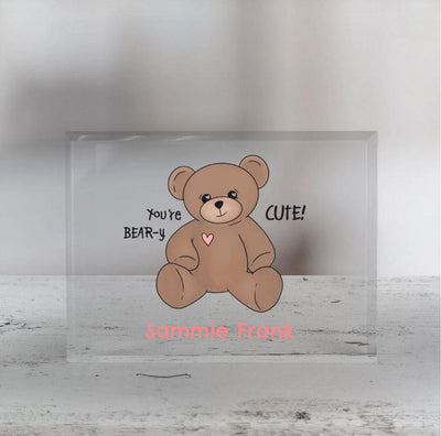 Personalized Cute and Funny Valentine's Day Acrylic Keepsake - - Gifts For You Now