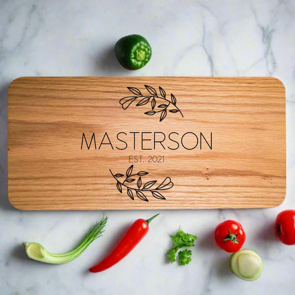 Personalized Red Oak Charcuterie Board -  - Completeful