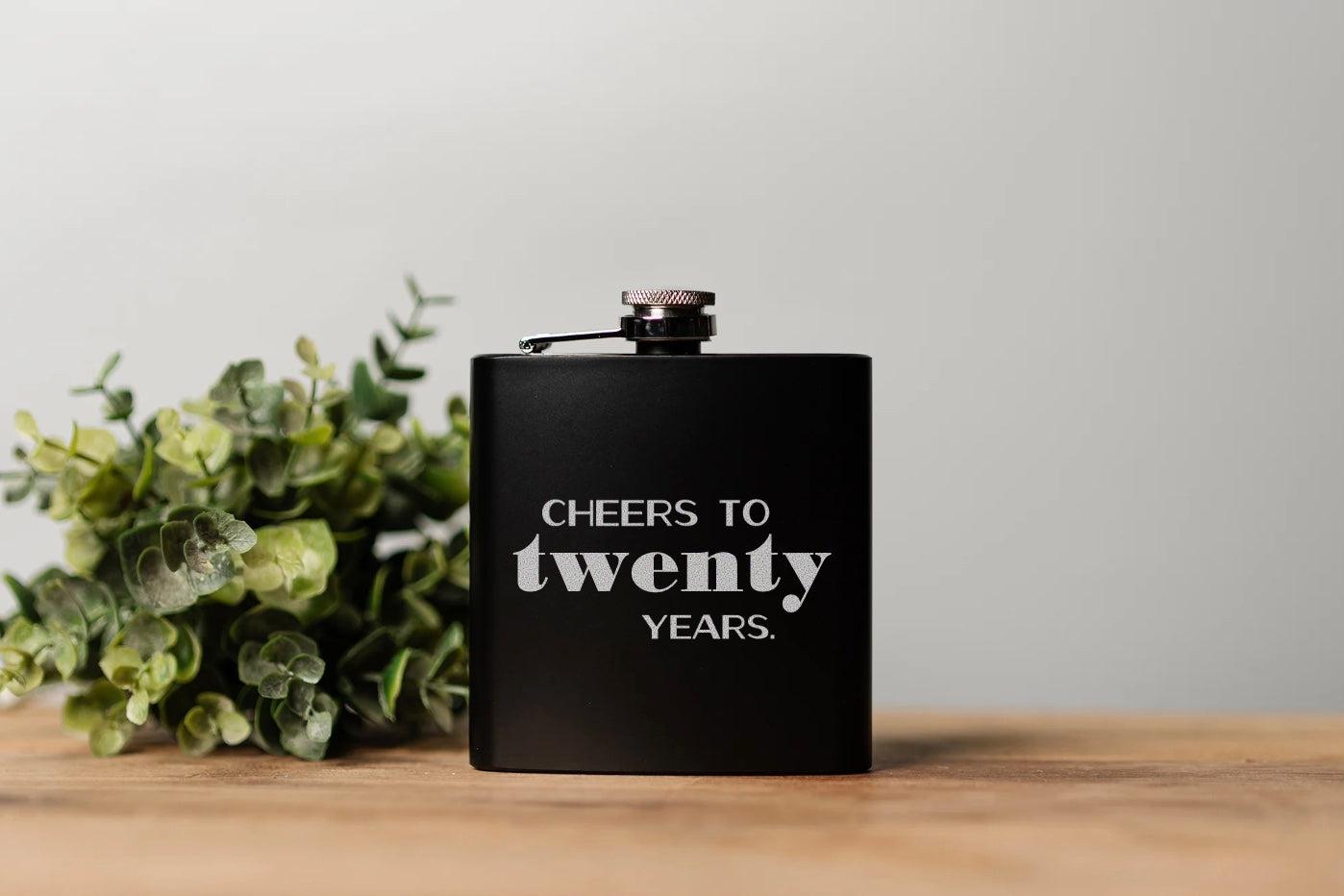 Personalized Birthday Matte Black Flask -  - Completeful