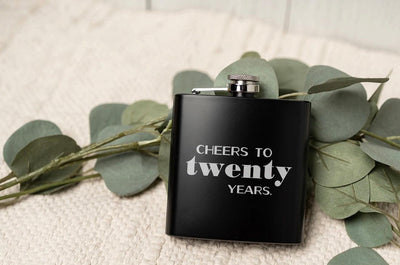 Personalized Birthday Matte Black Flask -  - Completeful