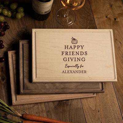 Personalized 11x17 Friendsgiving Cutting Board with Grooves -  - Completeful