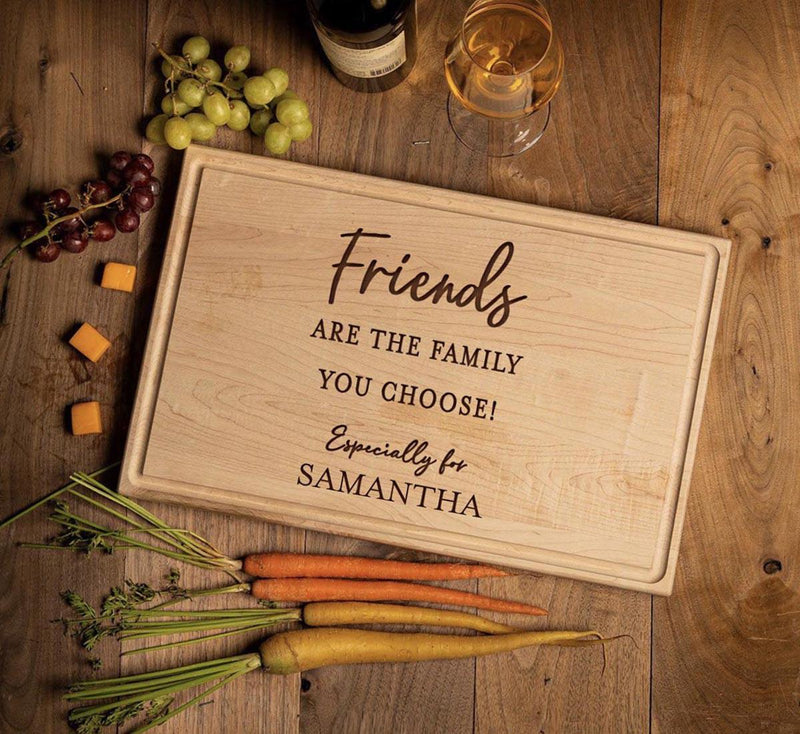 Personalized 11x17 Friendsgiving Cutting Board with Grooves -  - Completeful