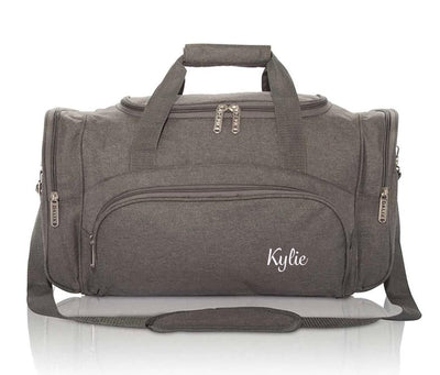 Personalized Gray Duffel Bag -  - Completeful