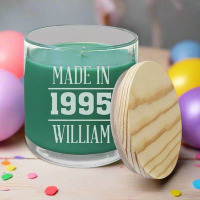 Personalized Birthday Scented Candles