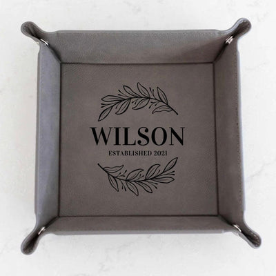 Personalized Gray Snap Up Tray - - Completeful