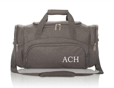Personalized Gray Duffel Bag -  - Completeful