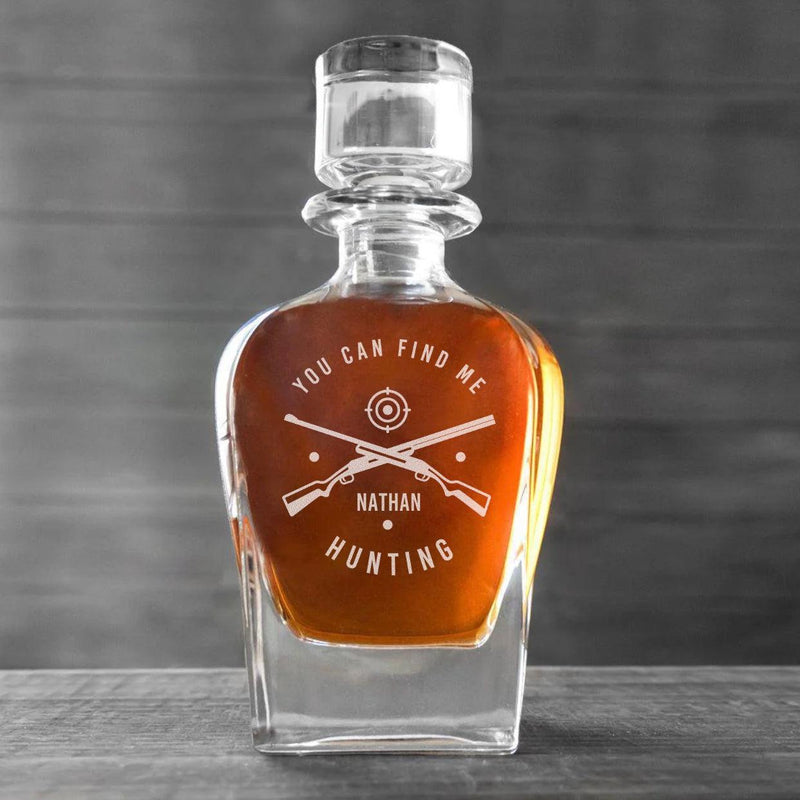 Personalized Hunting Antique Whiskey Decanter -  - Completeful