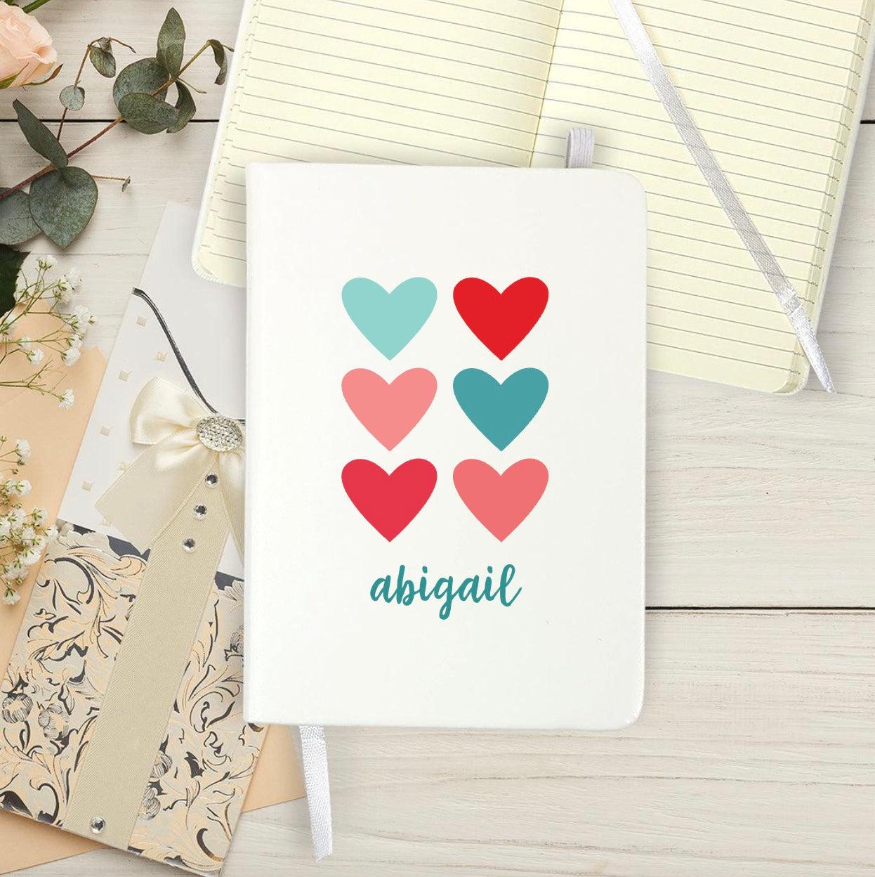 Personalized Hearts Valentine's Day Journal - - Gifts For You Now