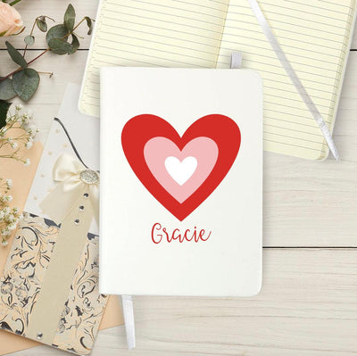 Personalized Hearts Valentine's Day Journal - - Gifts For You Now