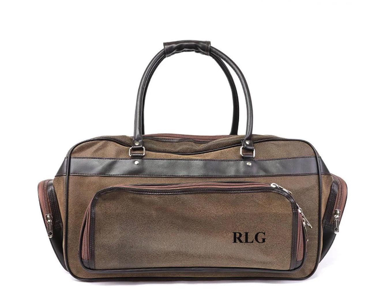 Personalized Leather Weekender Duffle Bag -  - Completeful