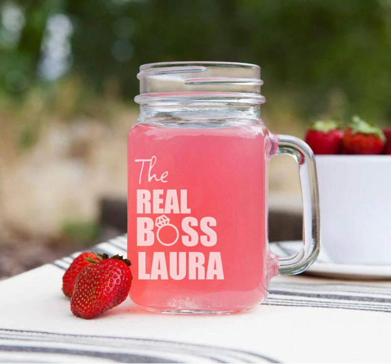 Personalized Wedding Mason Jars -  - Lazerworx