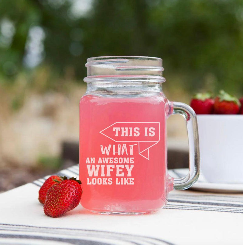 Personalized Wedding Mason Jars -  - Lazerworx