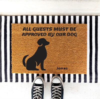 Personalized Approved By Dog Doormats - - Completeful