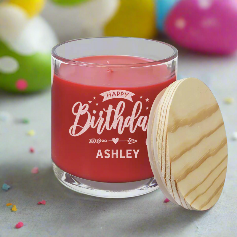 Personalized Birthday Scented Candles